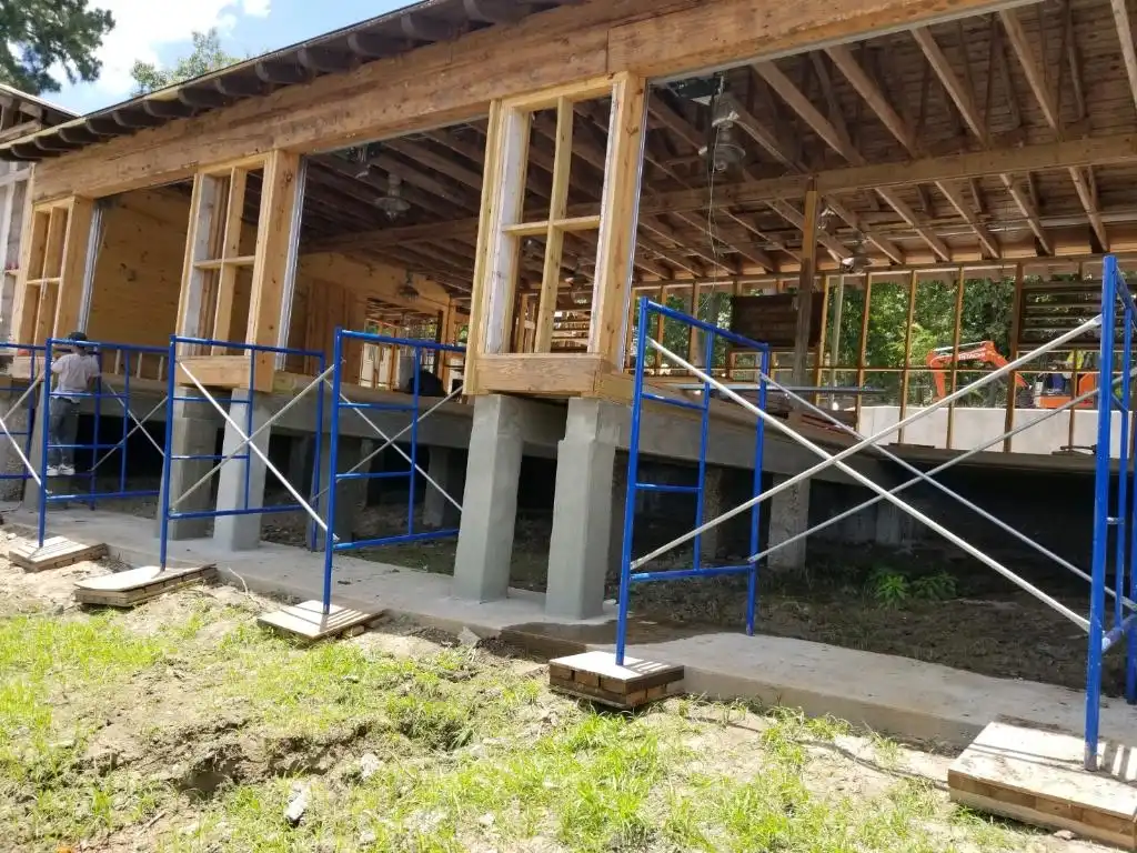 Historic Boat House — flooring installation